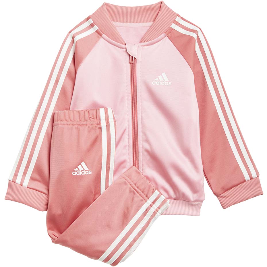 Dres dla dzieci adidas Infant 3 Stripes Tracksuit Tricot różowy GN3948 ...