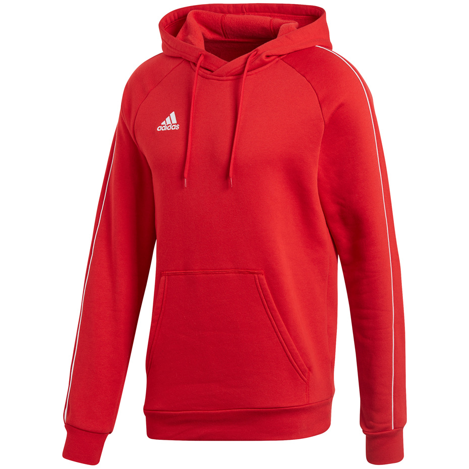 Bluza męska adidas Core 18 Hoody czerwona CV3337 | adidas teamwear ...