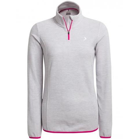 Bluza polarowa damska Outhorn HOZ18 BIDP600 jasny szary melanż