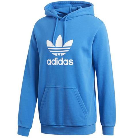 Bluza męska didas Trefoil Warm Up Hoody niebieska DT7965