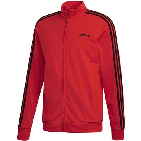 Bluza adidas Essentials 3 Stripes Tricot Track Top czerwona DU0454