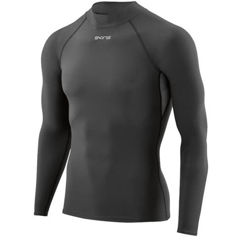 Koszulka termiczna męska Skins DNAmic Force Thermal Mock Neck Longsleeve czarna DG0001015 9001