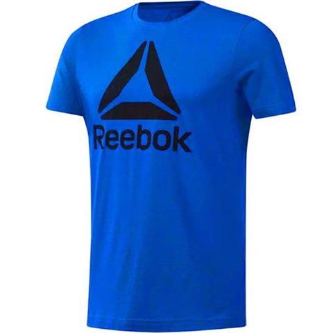 Koszulka męska Reebok QQR- Reebok Stacked niebieska DU4688