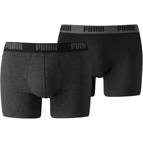 Bokserki męskie Puma Basic Boxer 2P ciemno szare 521015001 691