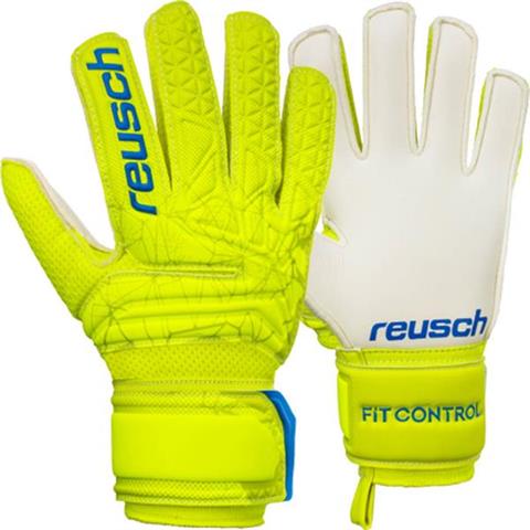 Rękawice bramkarskie Reusch Fit Control SG Junior żółte 3972815 588