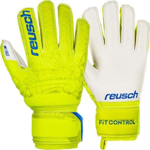 Rękawice bramkarskie Reusch Fit Control SG Finger Support Junior żółte 3972810 588