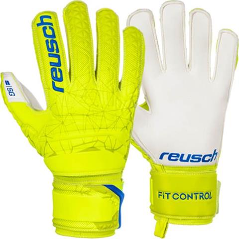 Rękawice bramkarskie Reusch Fit Control SG Finger Support żółte 3970810 588
