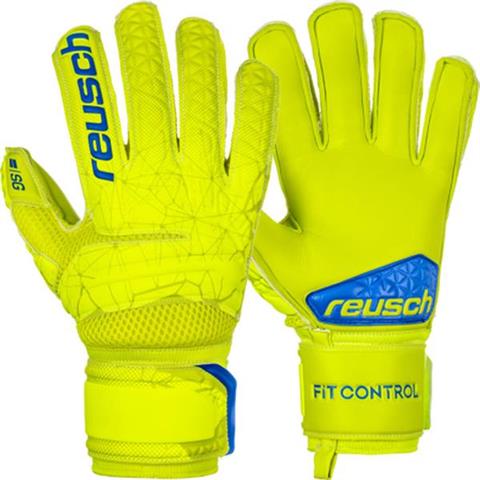 Rękawice bramkarskie Reusch Fit Control SG Extra Finger Support żółte 3970830 583