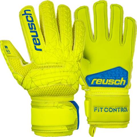 Rękawice bramkarskie Reusch Fit Control S1 Junior żółte 3972215 583