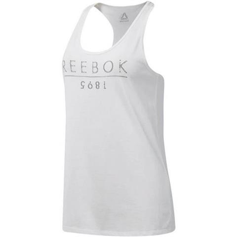 Koszulka damska Reebok GS 1895 Racer biała DU4659