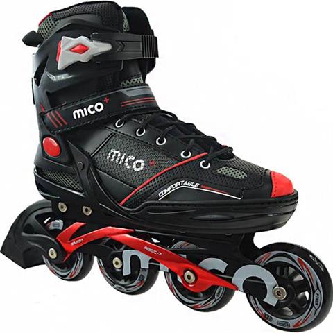Łyżworolki Mico Splash czarno-szaro-czerwone