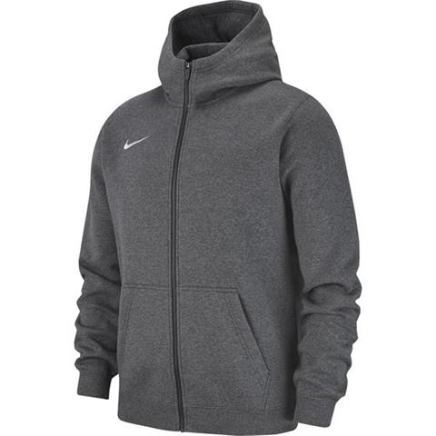 Bluza dla dzieci Nike Team Club 19 Full-Zip Fleece Hoodie JUNIOR szara AJ1458 071