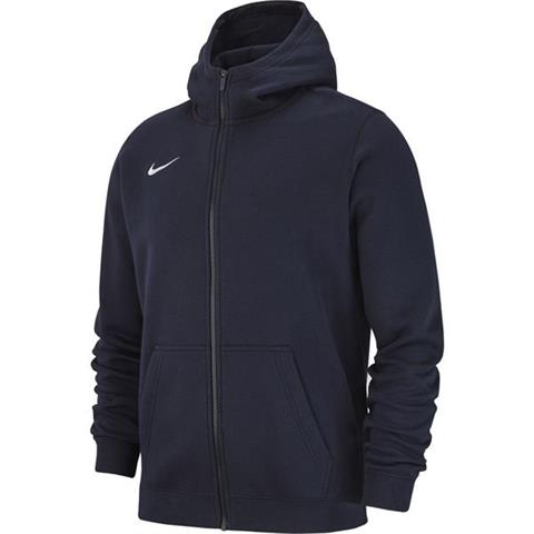 Bluza dla dzieci Nike Team Club 19 Full-Zip Fleece Hoodie JUNIOR granatowa AJ1458 451