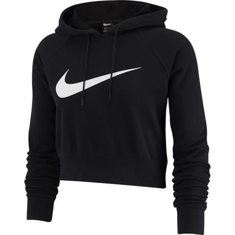 Bluza damska Nike W Swoosh Hoodie Crop FT czarna BQ9754 010