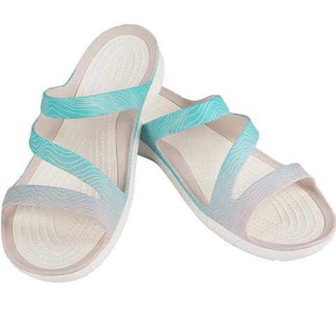 Crocs Swiftwater Seasonal Sandal W jasny niebieski biały 205637 41S