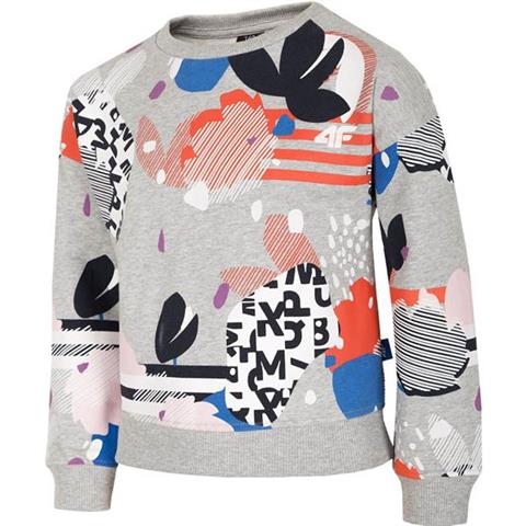 Bluza dla dziewczynki 4F J4L19 JBLD203 90S multikolor