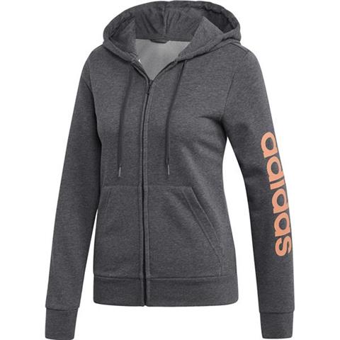 Bluza damska adidas W Essentials Linear FZ HD szara EI0660