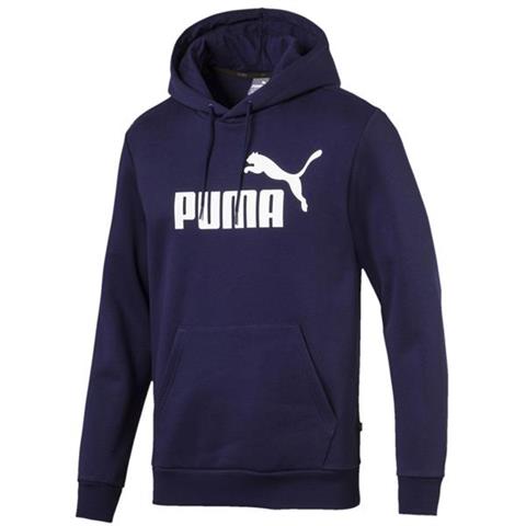 Bluza męska Puma Essentials Hoody Fleece Big Logo granatowa 851743 06