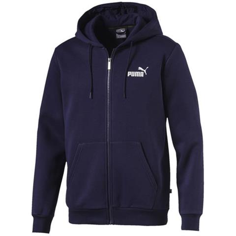 Bluza męska Puma Essentials Full Zip Hoody Fleece granatowa 851763 06