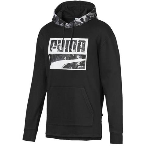 Bluza męska Puma Rebel Camo Hoody FL czarna 580555 01