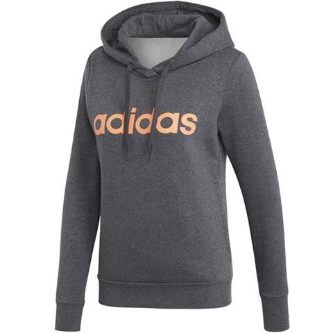 Bluza damska adidas W Essentials Linear OH HD FL szara EI0670