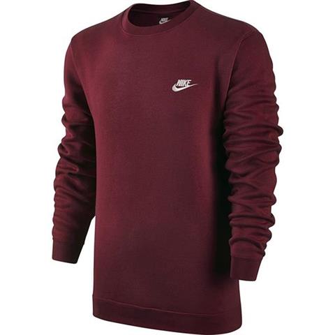 Bluza męska Nike M NSW Crew FLC Club bordowa 804340 681