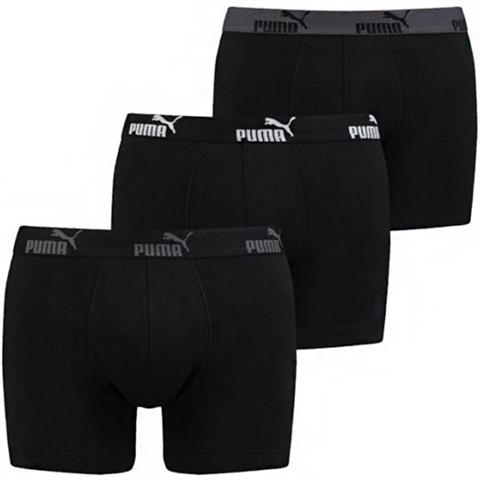 Bokserki męskie Puma Basic Number 1 Boxer 3P czarne 681005001 282