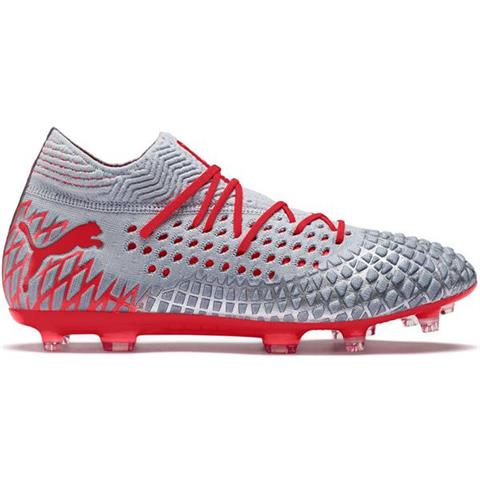 Buty piłkarskie Puma Future 4.4 FG AG srebrno-czerwone 105613 01