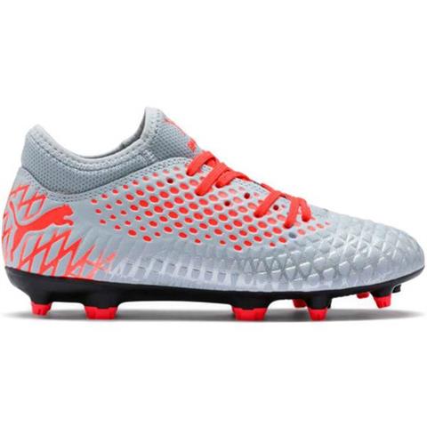 Buty piłkarskie Puma Future 4.4 FG AG JR srebrno-czerwone 105696 01