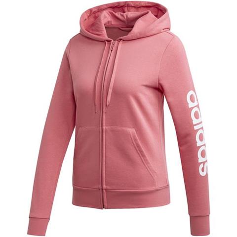 Bluza damska adidas W Essentials Linear FZ HD różowa EI0664