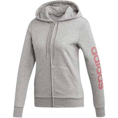 Bluza damska adidas W Essentials Linear FZ HD szara EI0663
