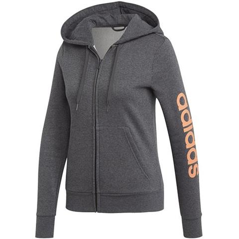 Bluza damska adidas W Essentials Linear FZ HD FL szara EI0675