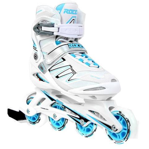 Łyżworolki Roces ZYX W biało turkusowe 400806 02