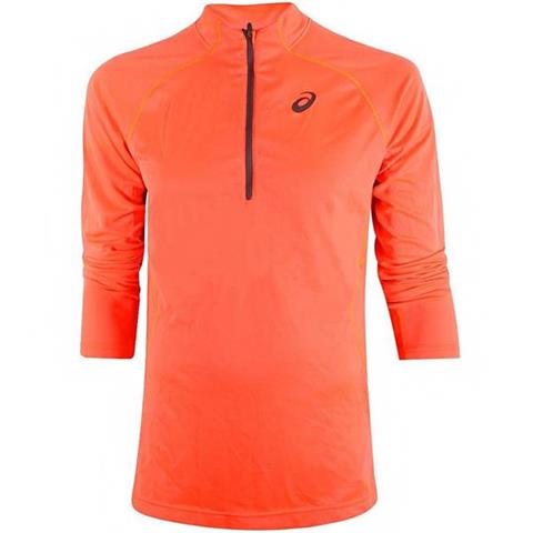 Bluza męska Asics Running LS 1/2 zip top pomarańczowa 124754 0694