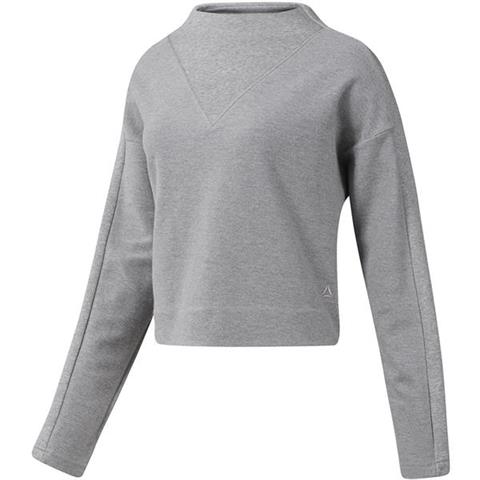 Bluza damska Reebok TE Twill Cowl Neck szara DY8139