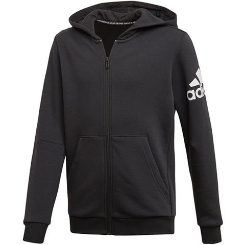 Bluza dla dzieci adidas YB MH Bos FZ FL czarna ED6481
