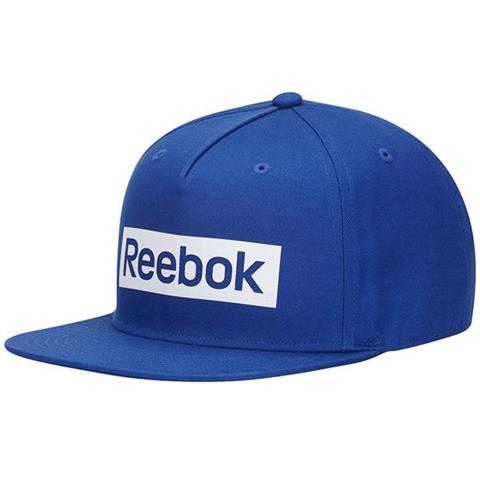 Czapka z daszkiem męska Reebok Linear Logo Cap OSFM niebieska FR8244