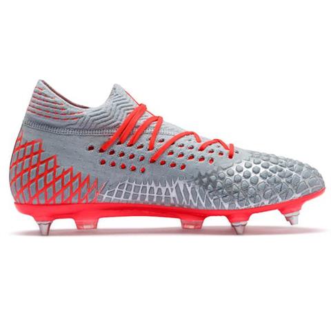 Buty piłkarskie Puma Future 4.1 Netfit MxSG szaro-pomarańczowe 105676 01