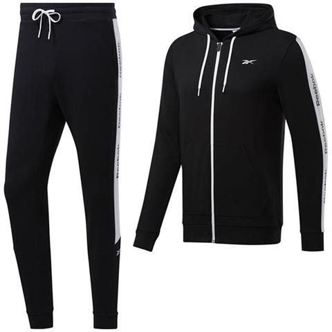 Dres męski Reebok TE Linear Logo French Terry T czarny FP8159