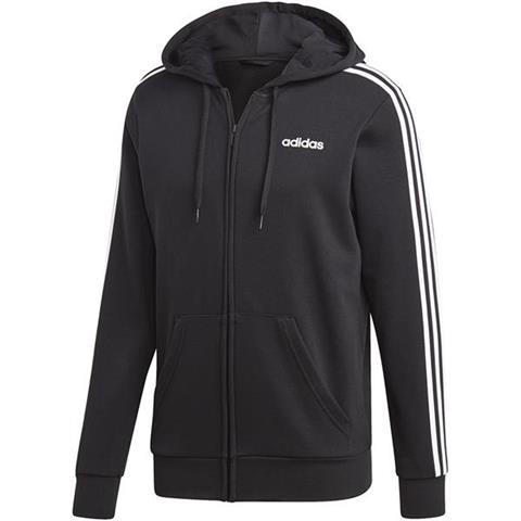 Bluza męska adidas Essentials 3S FZ FT czarna DQ3102