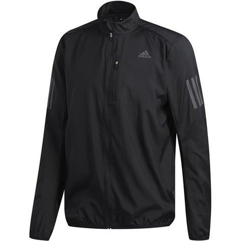 Kurtka męska do biegania adidas Own The Run JKT czarna DQ2537