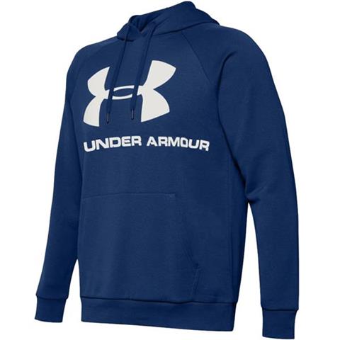 Bluza męska Under Armour Rival Fleece Logo Hoodie niebieska 1345628-449