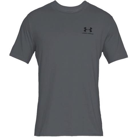 Koszulka męska Under Armour Sportstyle Left Chest SS szara 1326799-012