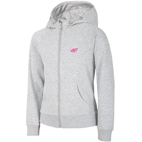 Bluza dla dziewczynki 4F szary melanż HJL20 JBLD001 25M