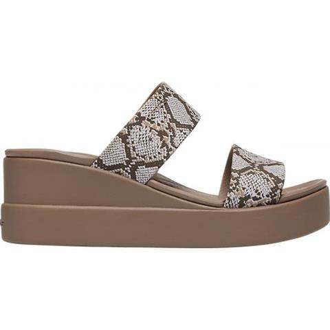 Crocs klapki damskie Brooklyn Mid Wedge W multi stucco 206219 93T