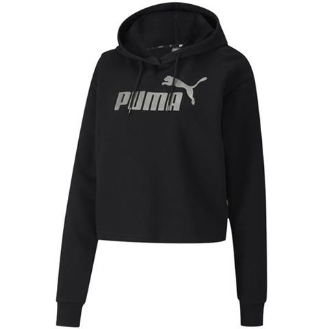 Bluza damska Puma ESS Cropped Hoody TR czarna 582411 01