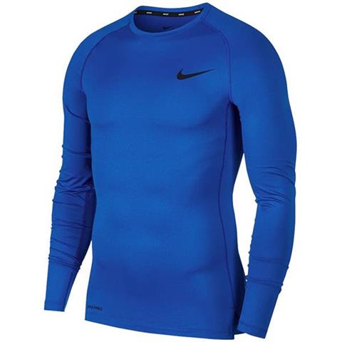 Koszulka męska Nike NP Top LS Tight niebieska BV5588 480