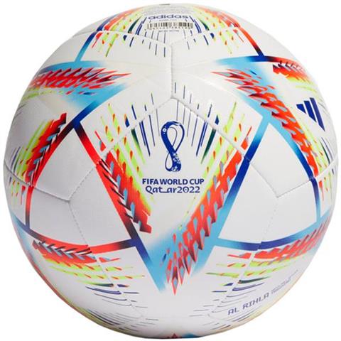 Piłka nożna adidas Al Rihla Training Ball biało-niebiesko-pomarańczowa H57798