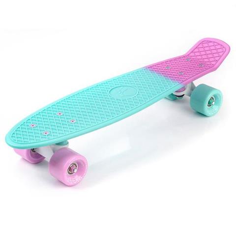 Deskorolka Meteor plastikowa Matt pink and minth white 23999
