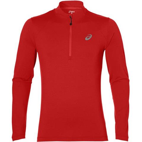 Bluza męska do biegania Asics Running LS 1/2 ZIP Jersey czerwona 141202 6038